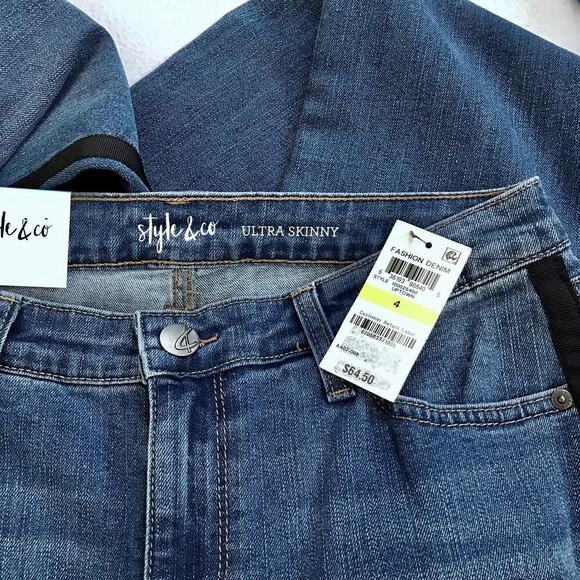 Style & Co. NWT Mid Rise Ultra Skinny Leg Jeans Women 4 - Picture 9 of 11